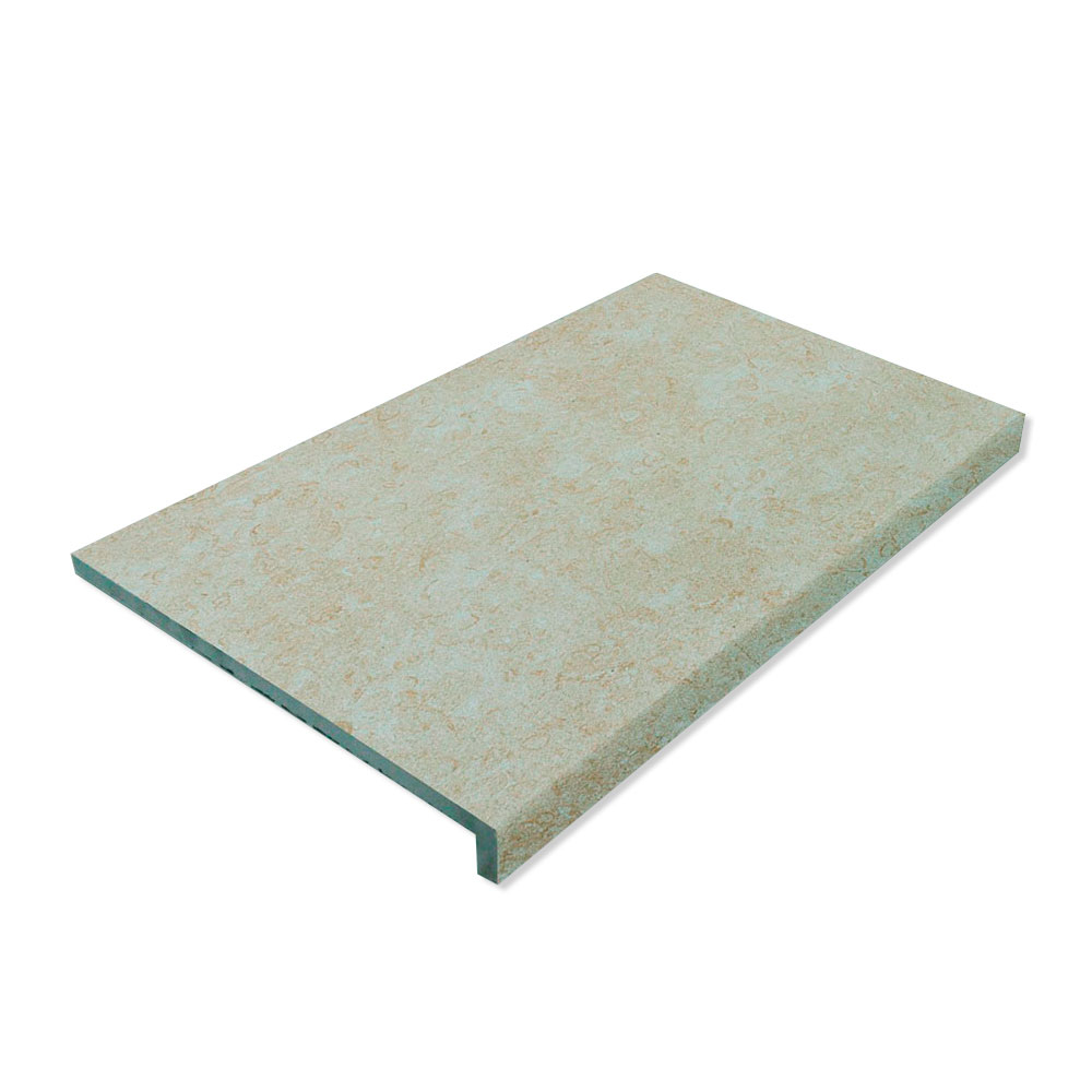 Klinker Stone Straight Stair-Tread Grå Matt 49x33 cm